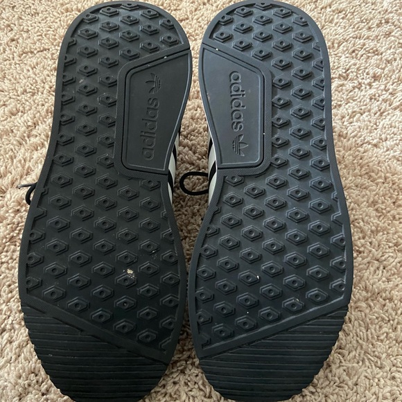 Light orange and black adidas tennis shoes. (only worn once) - Picture 3 of 8